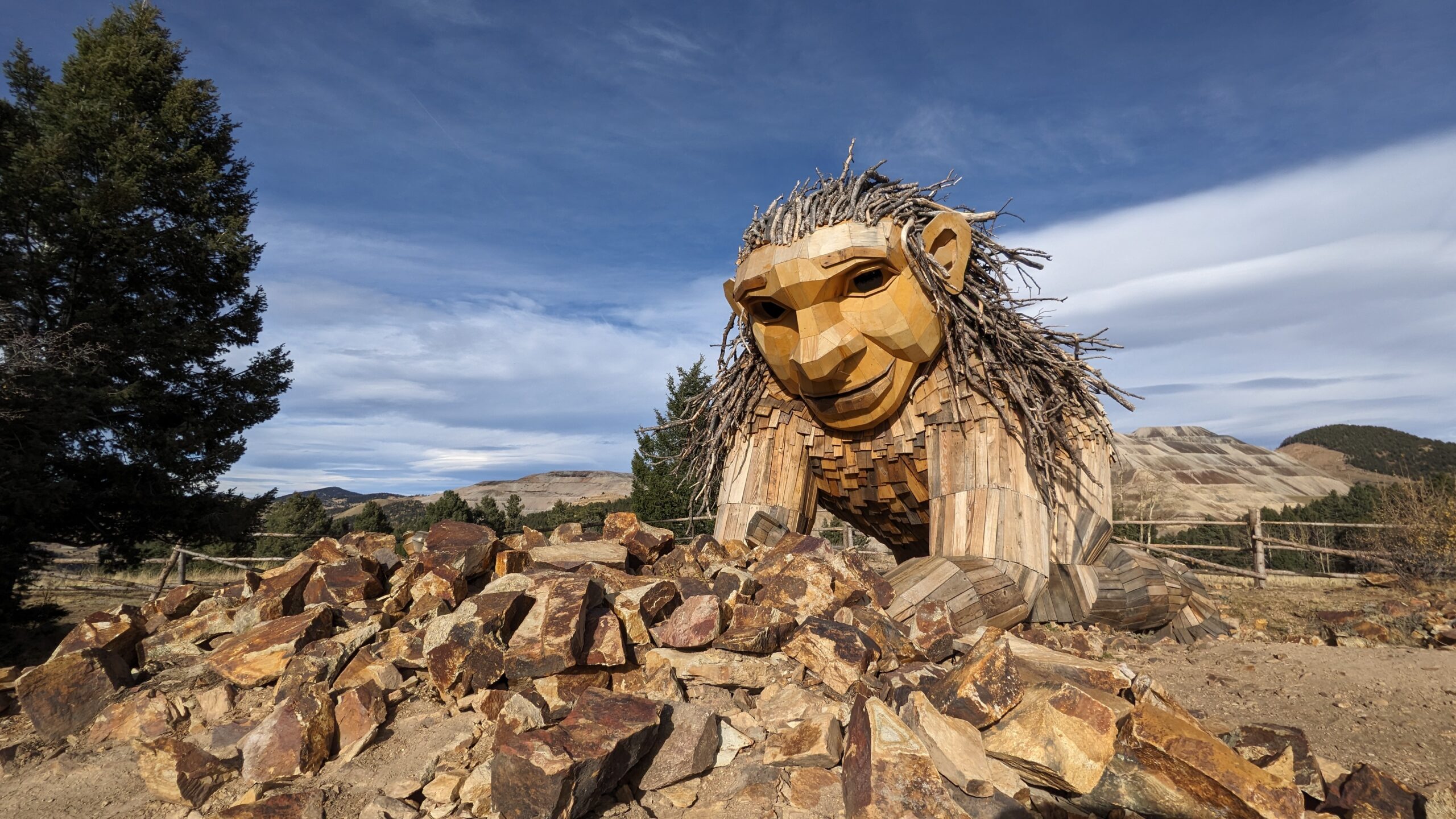 Meet Rita the Rock Planter: A Wooden Troll in Victor, Colorado